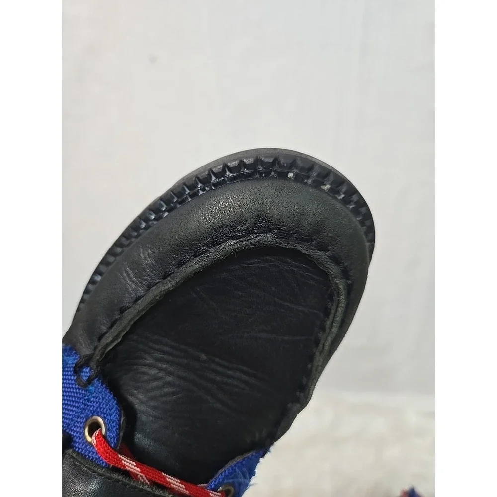 POLO Ralph Lauren Boys Ranger High‎ II Boots Size US 4.5 Blue Black Red Lace Ski